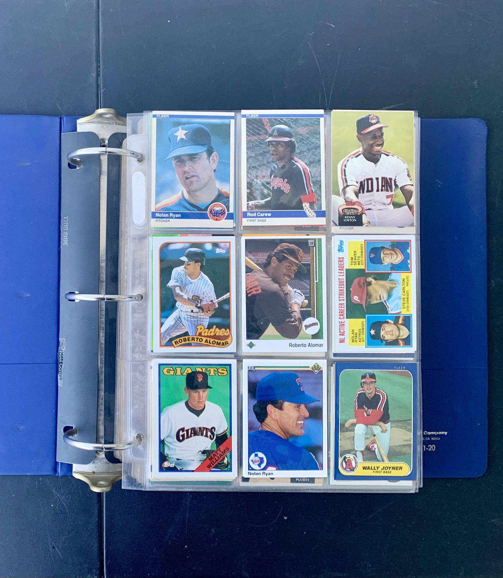 Vintage baseball card album, broad range of sets & years 1(contact info removed)