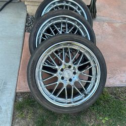 19” Rims And Tires Set