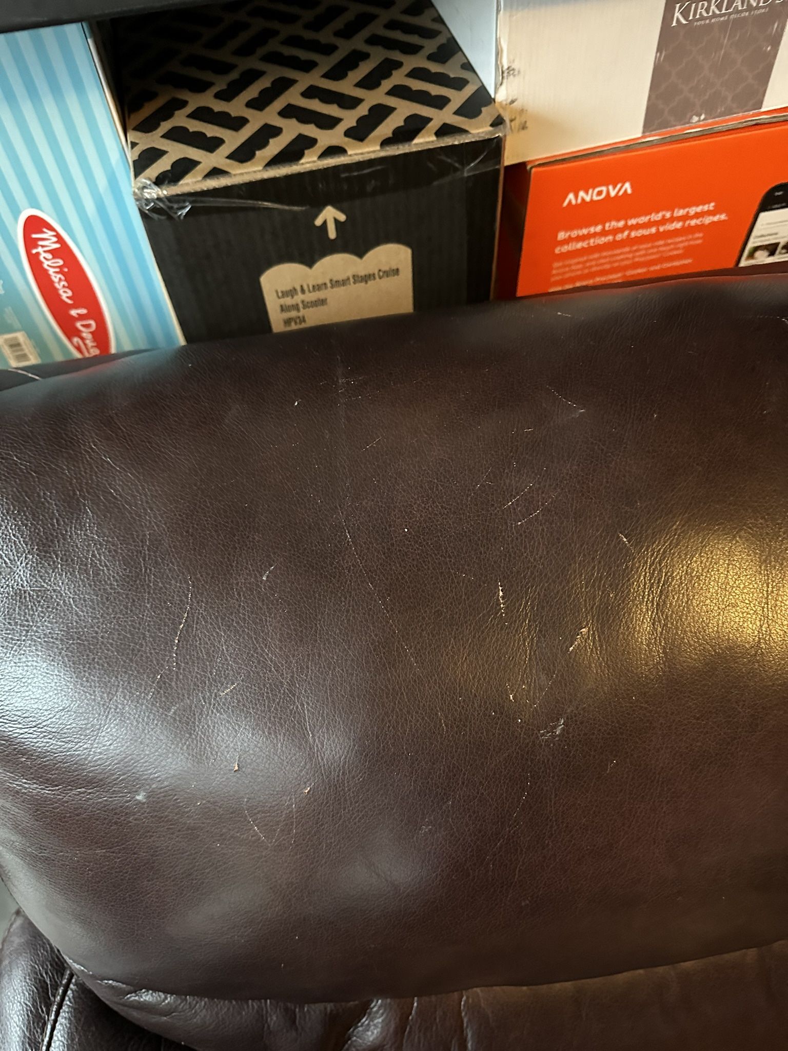 Leather Loveseat