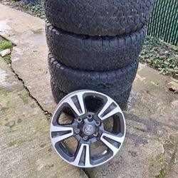 Set Of 4 Tires And 4 Toyota Tacoma Trd Rims  Size 17 
