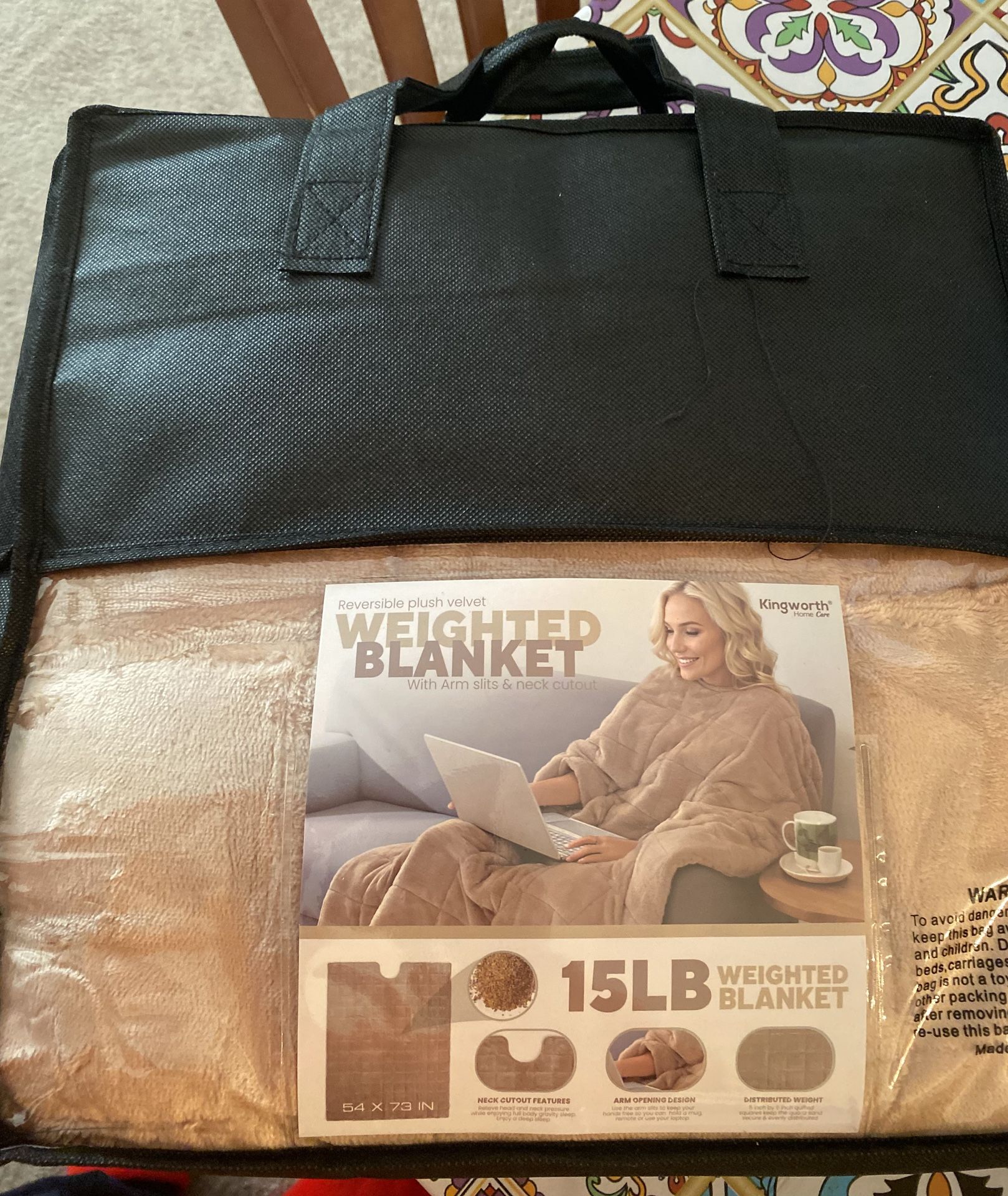 Weighted Blanket 15 Lb New In Bag