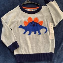 Toddler Boy Dino Sweater New Size 3T