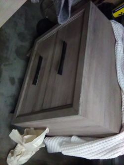 Grey coffee table and end table