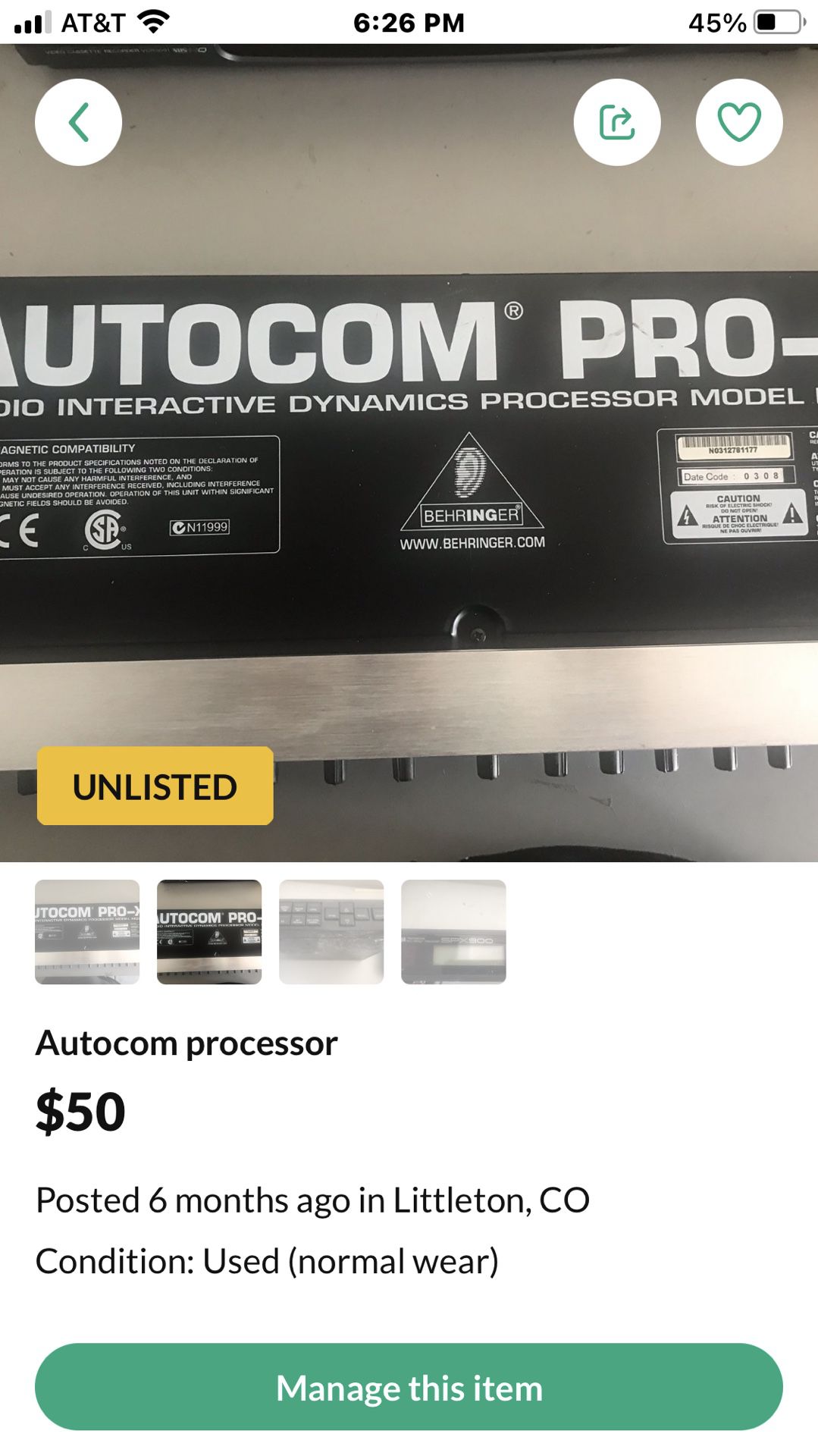 Audio Processor- Autocom Pro