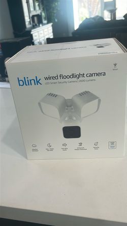 Blink wired flood light NEW IN BOX