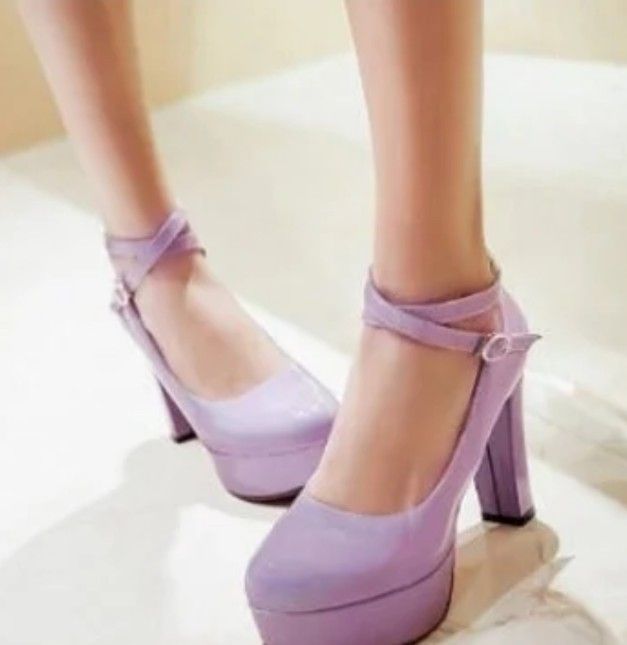 Lavender Platform Heels
