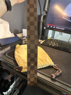 Cloth belt Louis Vuitton Brown size 85 cm in Cloth - 16521092