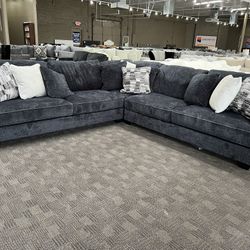 Big Black Sectional 