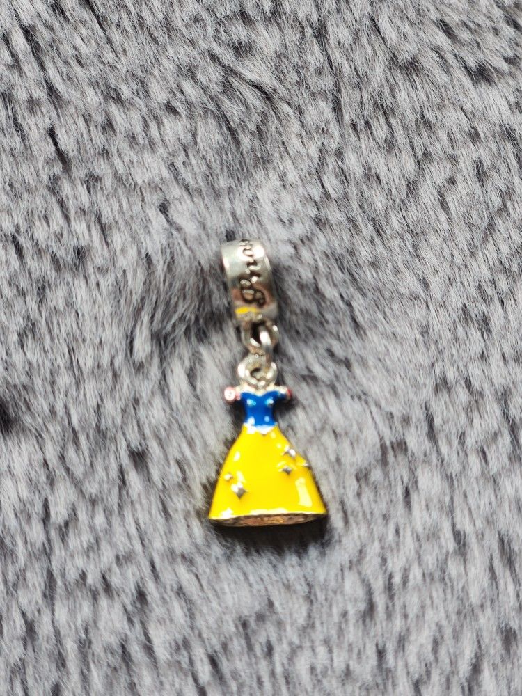NEW Snow White Princess Dress Dangle Charm.  Bundle to save on shipping costs!  Please check out my other charms & other numerous items listed.  From 