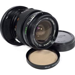 Olympus OM System SHIFT 35mm f/2.8 Zuiko Lens w/ Bottom Cap & Lens Filter