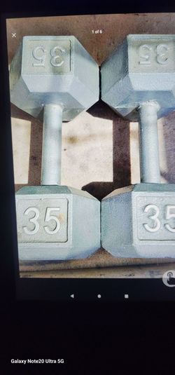 35 pd dumbells new condition firm price