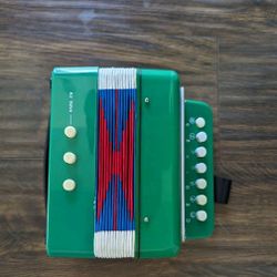 Kids Toy Accordion Musical Instrument Children Music Green