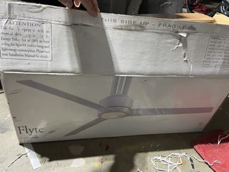 Minka Aire Flyte 56 with Disc Light Ceiling Fan - Brushed Nickel - (F531-L-BN) — new in box