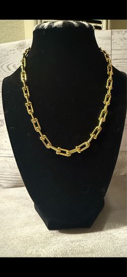 Gold chunk necklace