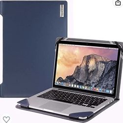 13.3” New Blue Leather Laptop Case- Fits MacBook, HP And Others 