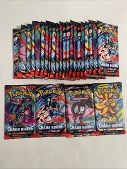 Pokémon TCG Chaos Rising Booster Packs Lot of 25- Brand New & Sealed - Mega Evo