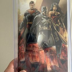 Gold Foil Dc Comic Book 