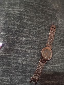 Klein moca golden brown with diamond watch