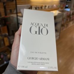 Acqua Di Gio By Giorgio Armani EDT 3.3 Oz With Refillable Bottle Cologne For Men/ Perfume Para Hombre
