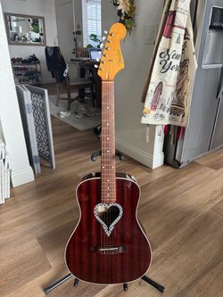 Alkaline Trio Acoustic Fender Malibu Guitar