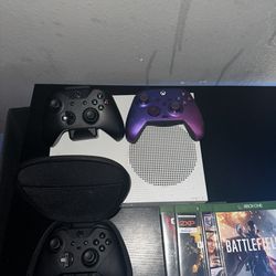 Xbox One s w/controllers and Games 