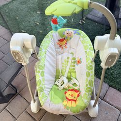 Fisher-Price Rainforest Friends SpaceSaver Swing & Seat
