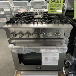 STAINLESS STEEL GAS FORNO RANGE