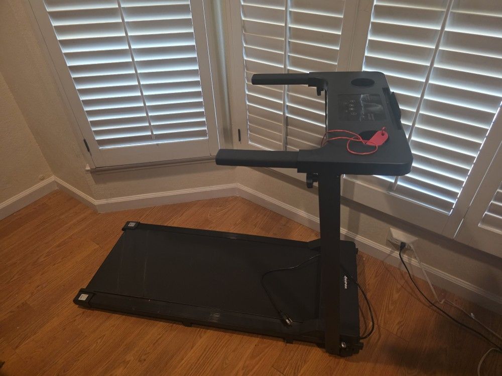 AoraPulse Portable Small & Compact Foldable Treadmill – 300 LBS Capacity with LED Display