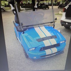 Loaded Mustang Cobra Golf Cart