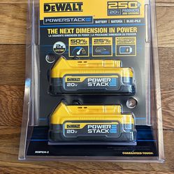 DeWalt 20V Batteries - POWERSTACK( 2 Pack )