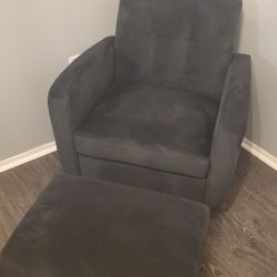 Armchair And Ottoman 