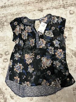 Floral Blue Blouse DR2