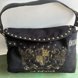 BCBG Brown Suede Bag