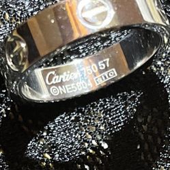 Cartier Style Gold Ring Size 8