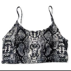 Snakeskin Design Crop Size Medium