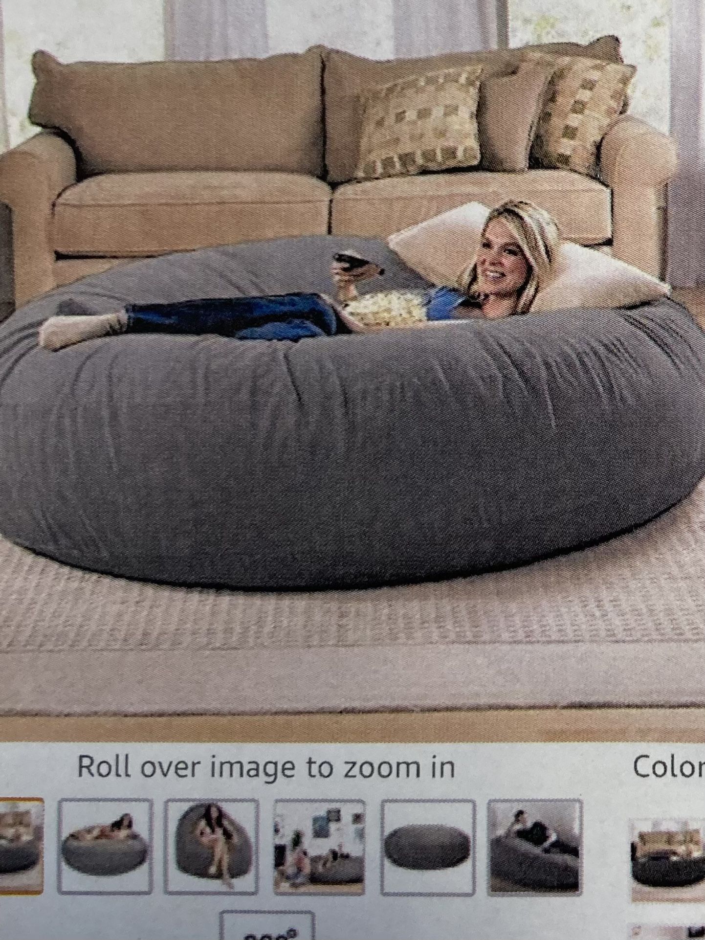 Oversized Bean Bag Chair .