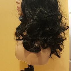 Long Black Wavy Wig