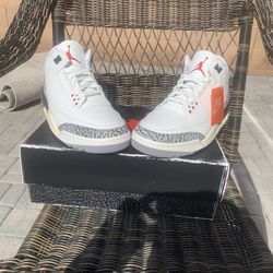 DS FLAWLESS NEVER WORN 88 NIKE AIR JORDAN 3 Reimagined White Cement 