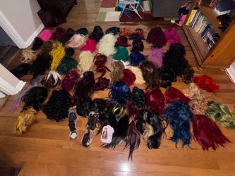 Lot Of 58 High Quality Synthetic Wigs
