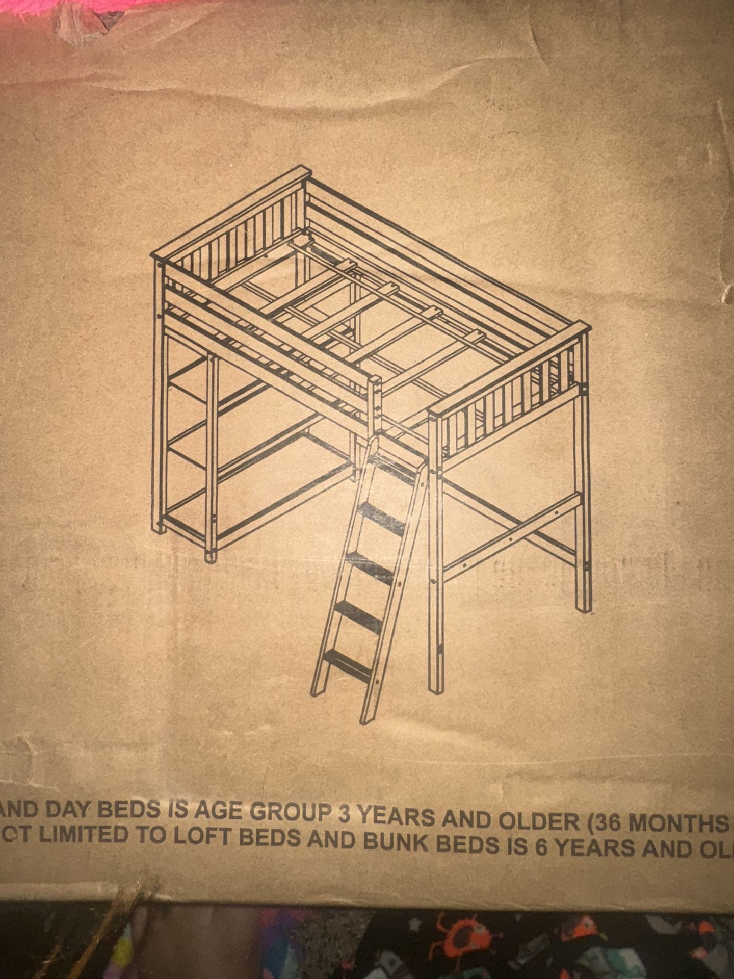 Brand New Loft Bed With Book Shelf 