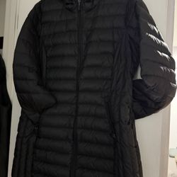Coat with a hood