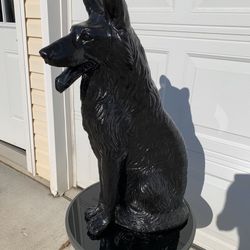 3 foot tall German Shepherd statue