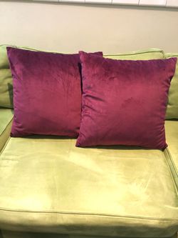 Purple Velvet Pillows