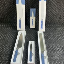 Misen 3pc Knife Set Paring, 8in. Serrated, 8" Chefs Knife