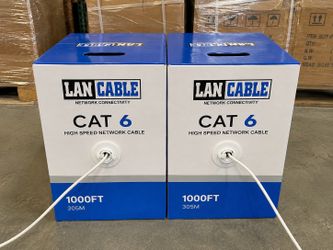 CAT6 Ethernet Cable – 1000FT, 2 Boxes