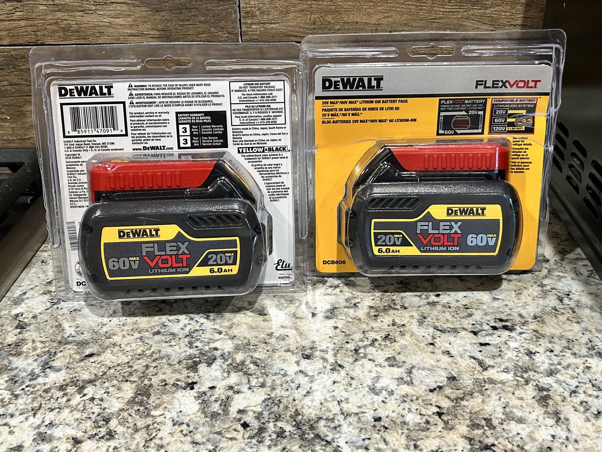 Dewalt DCB606 60 volt Flex Volt amp Battery NEW In Package