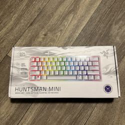 Razer - Huntsman Mini 60% Wired Optical Clicky Switch Gaming Keyboard with Chroma RGB Backlighting - Mercury