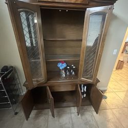 Two Piece Wooden China Set 