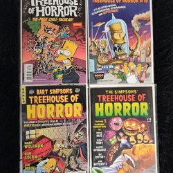 Lot of 7 - The Simpsons Treehouse of Horror, Milhouse #1, And 2- Radioactive Man #1 Comics