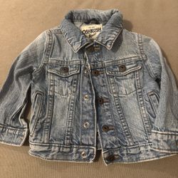 Oshkosh B’gosh Denim Boy’s Jacket Size 12m